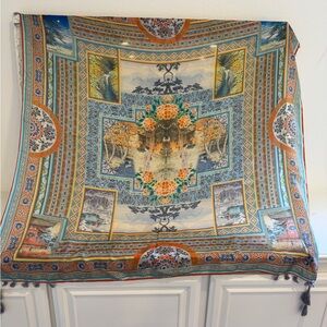 Johnny Was Silk Asian Japan Scarf